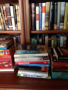 Stack of recently read books