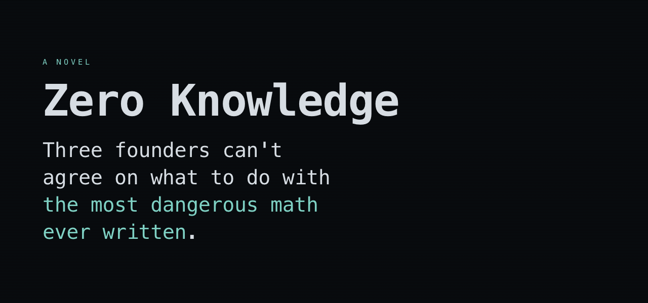 Zero Knowledge - a novel